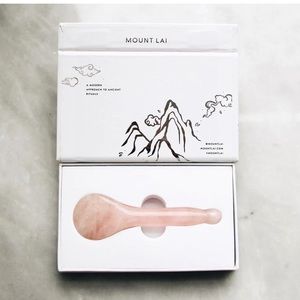 NEW Rose Quartz Acupressure Gua Sha Spoon